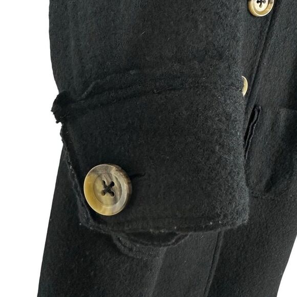 Boden Black Wool Dress Coat size 14 - Picture 5 of 8